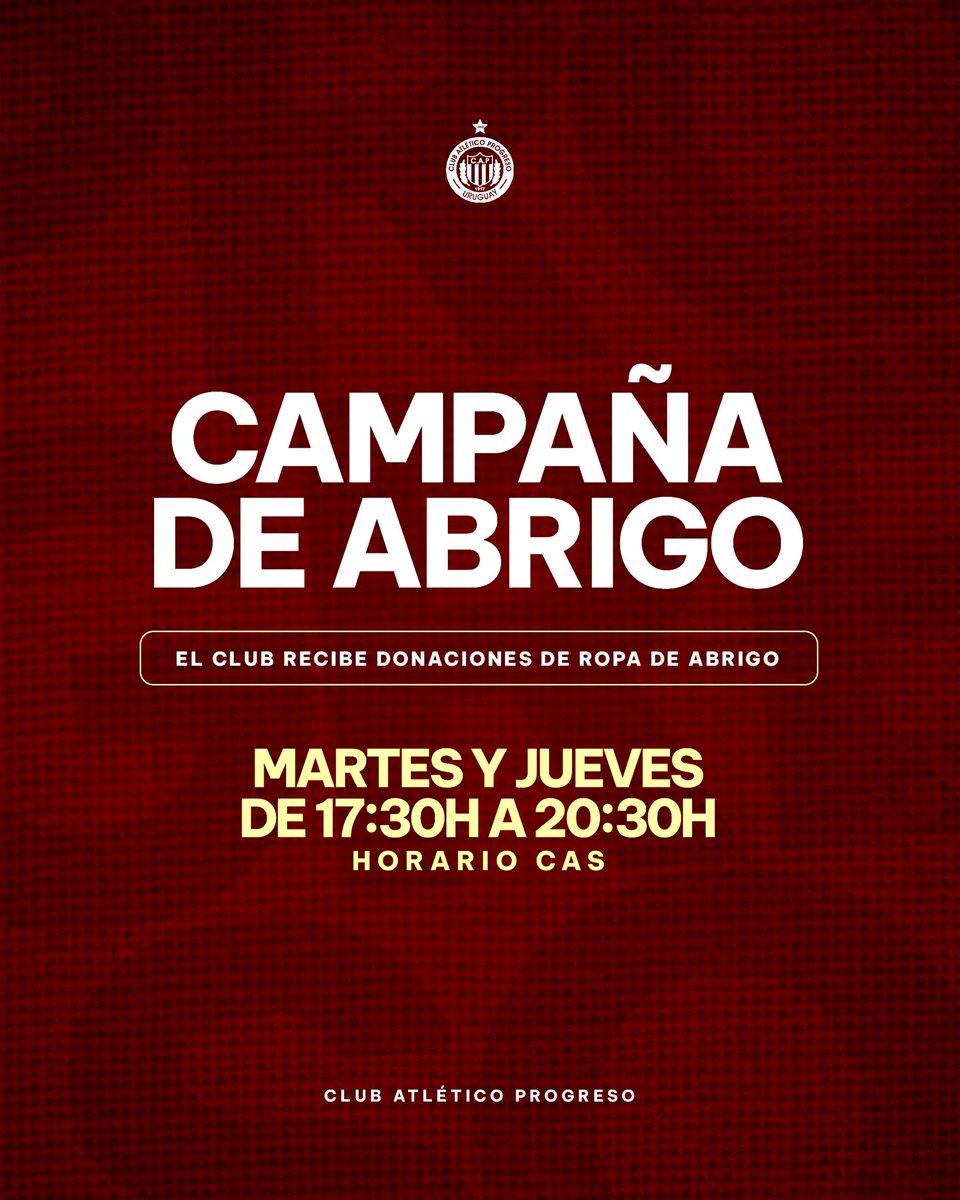 CAMPAÑA DE ABRIGO 

En nuestra Sede, los martes y jueves de 17:30 a 20:30h y los sábados de 09:00 a 13:00h, recibimos cualquier tipo de donación para colaborar con quienes más lo necesitan en esta ola polar.

#ElClubDelBarrio