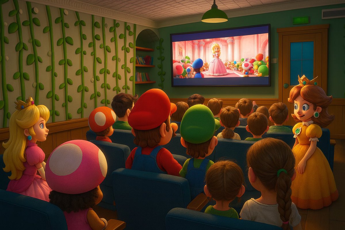 stphilipsrc's tweet photo. It’s Super Mario Bros. film night at Lledr Hall! 🎬🍿 A cosy evening with friends after a day full of adventure—let’s-a go! 🎮⭐ #StPhilipsY6 #LledrHall #FilmNightFun #MarioTime https://t.co/mk8KgqhPfo