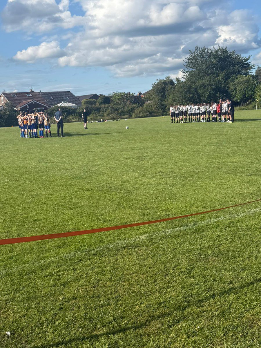 Next season’s U15’s boy’s observing a minutes silence alongside Denton Youth this evening in memory of Diogo Jota &amp; Andre Silva.

The boys followed it up with a staggering 20-3 victory, quite fitting that they hit 20 goals, the same as Jota’s shirt number.