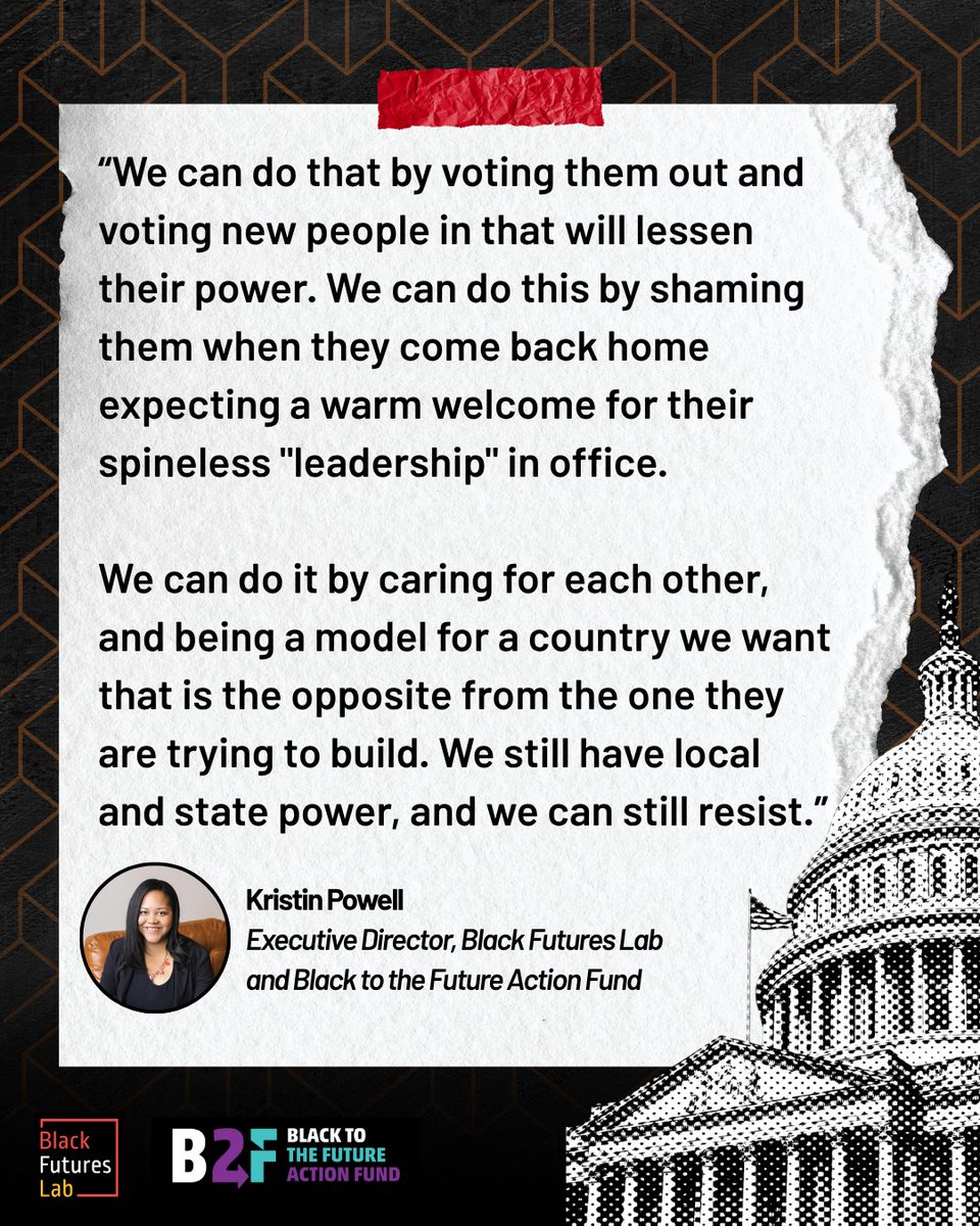 🚨 BREAKING: Congress just passed the big ugly bill — a devastating blow to millions of Americans. This is not the end. We’ve been here before, and just like our ancestors, we will keep rising — stronger, louder, and more united than ever. 💪🏾