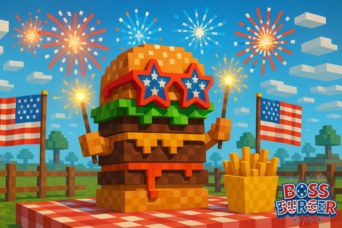 Sparkler in hand, star shades on—our MC burger is ready to party! 🎆🍔💥 Stack up the fun this Independence Day.
#BossBurger #July4th