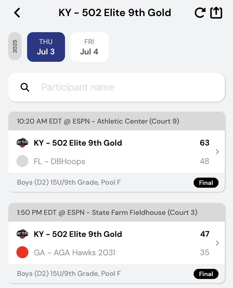 Our 15u won both of their games today