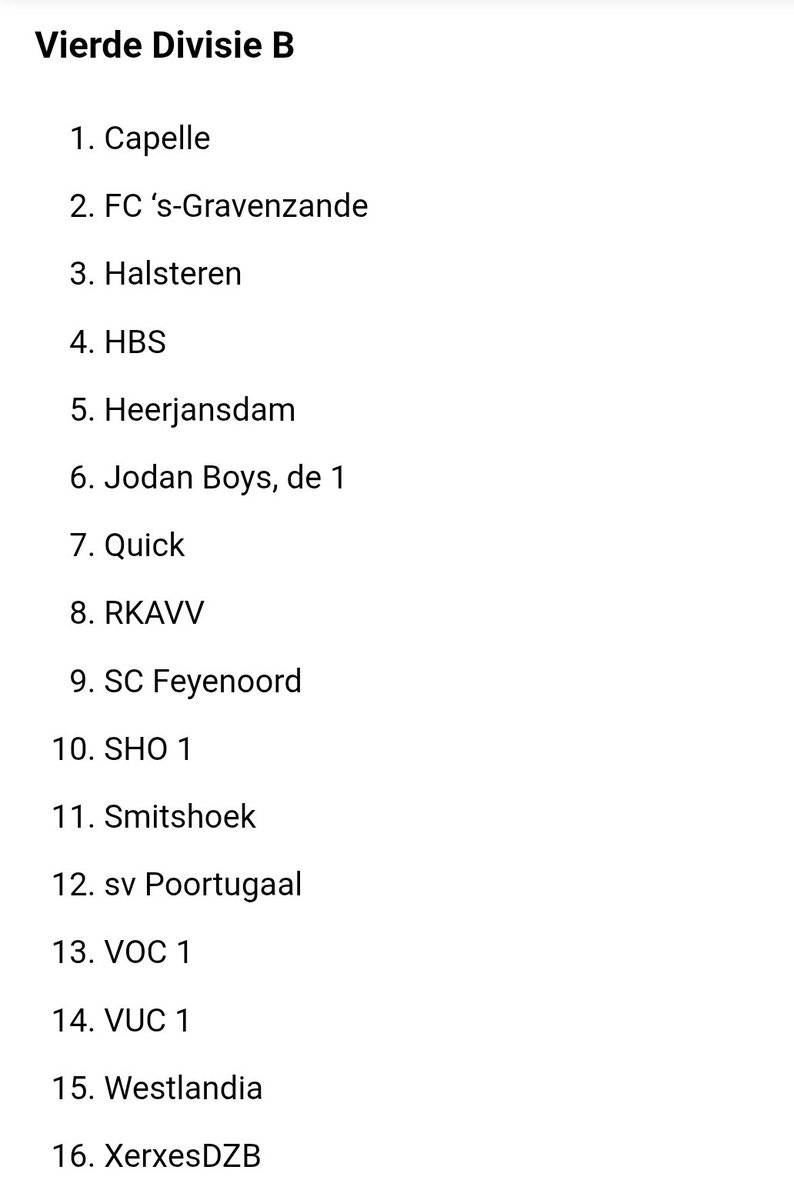 RKAVV 1 begint op zaterdag 23 augustus de nieuwe competitie in de 4e div B met een uitwedstrijd tegen FC 's Gravenzande, een week later komt Westlandia naar Leidschendam.