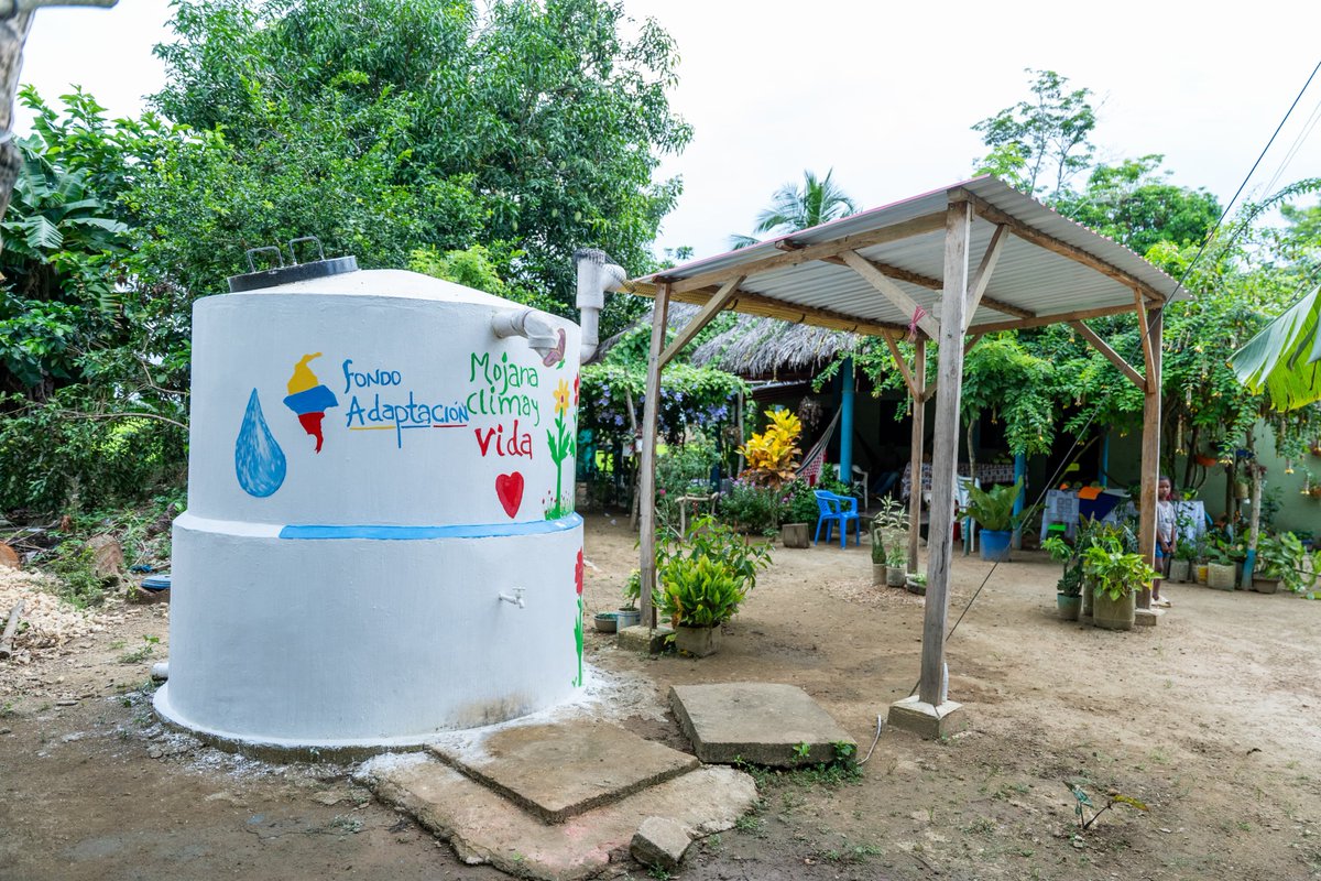 PnudColombia's tweet image. #MojanaClimayVida📢 +31 mil personas en La Mojana cuentan hoy con Sistemas de Cosecha de Agua Lluvia.💧
 
Junto al @FondoAdaptacion y las comunidades de esta región, fortalecemos la resiliencia al cambio climático con soluciones concretas de acceso a agua. 🌿🧵