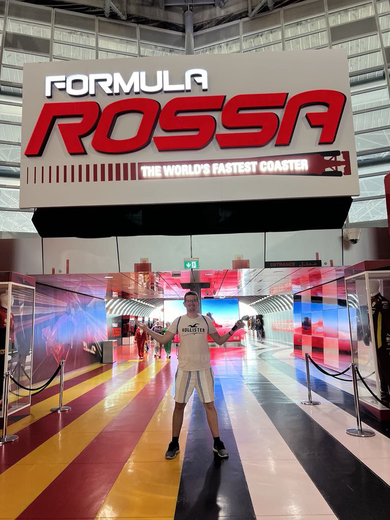 Formula Rossa at Ferrari World Abu Dhabi is still currently the fastest  roller coaster in the world, launching from 0 - 149.1 mph in 4.9s 😍 Have  you ever experienced this incredible launch? 🤩, image size:768x1024