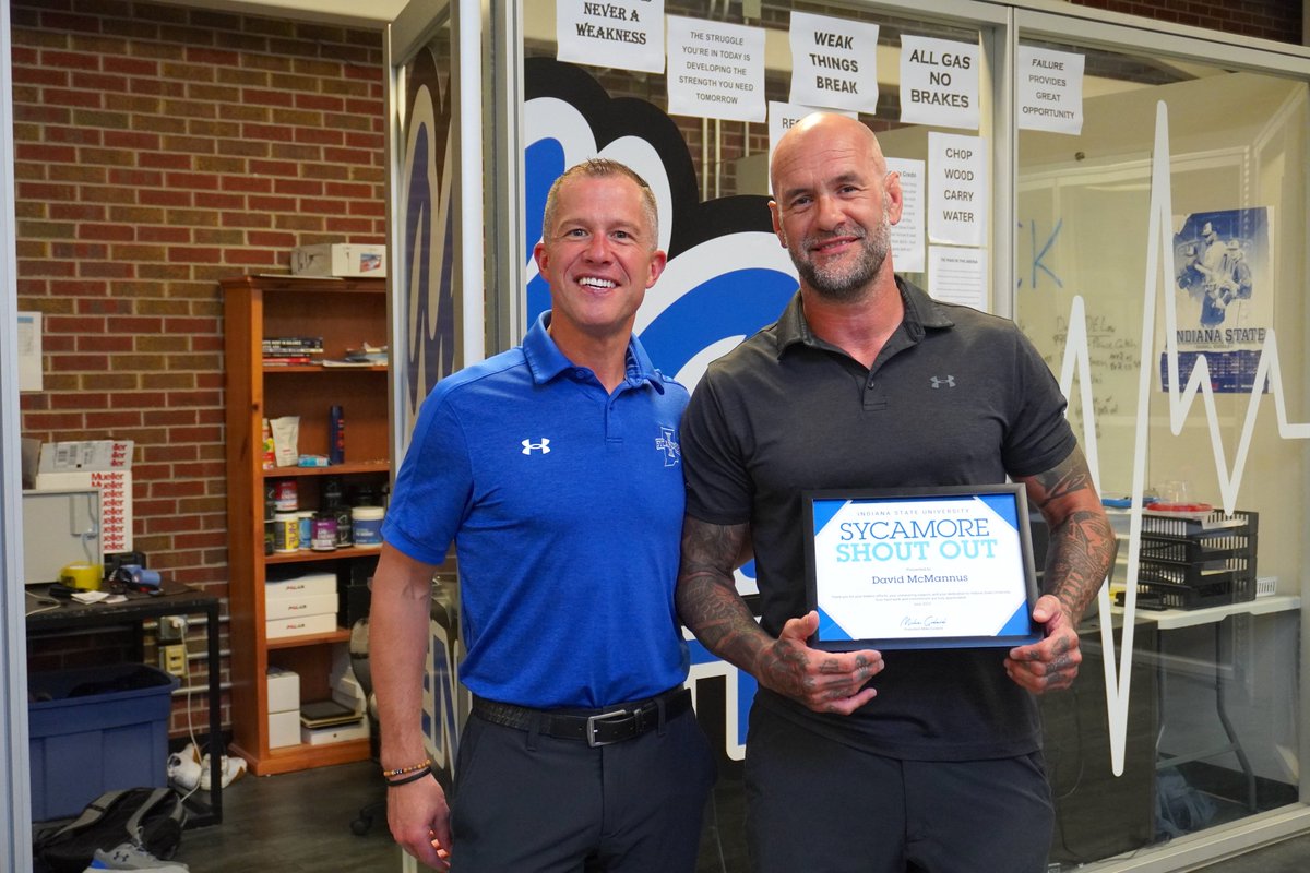 Indiana State Athletics (@indstathletics) on Twitter photo Congrats to Coach McMannus today on receiving the Sycamore Shout Out Award from Indiana State President <a href="/mike_godard/">Mike Godard</a>
This monthly award celebrates those who go above and beyond in their roles, embodying the spirit and values of Indiana State Sycamores.
#MarchOn Congrats to Coach McMannus today on receiving the Sycamore Shout Out Award from Indiana State President <a href="/mike_godard/">Mike Godard</a>
This monthly award celebrates those who go above and beyond in their roles, embodying the spirit and values of Indiana State Sycamores.
#MarchOn