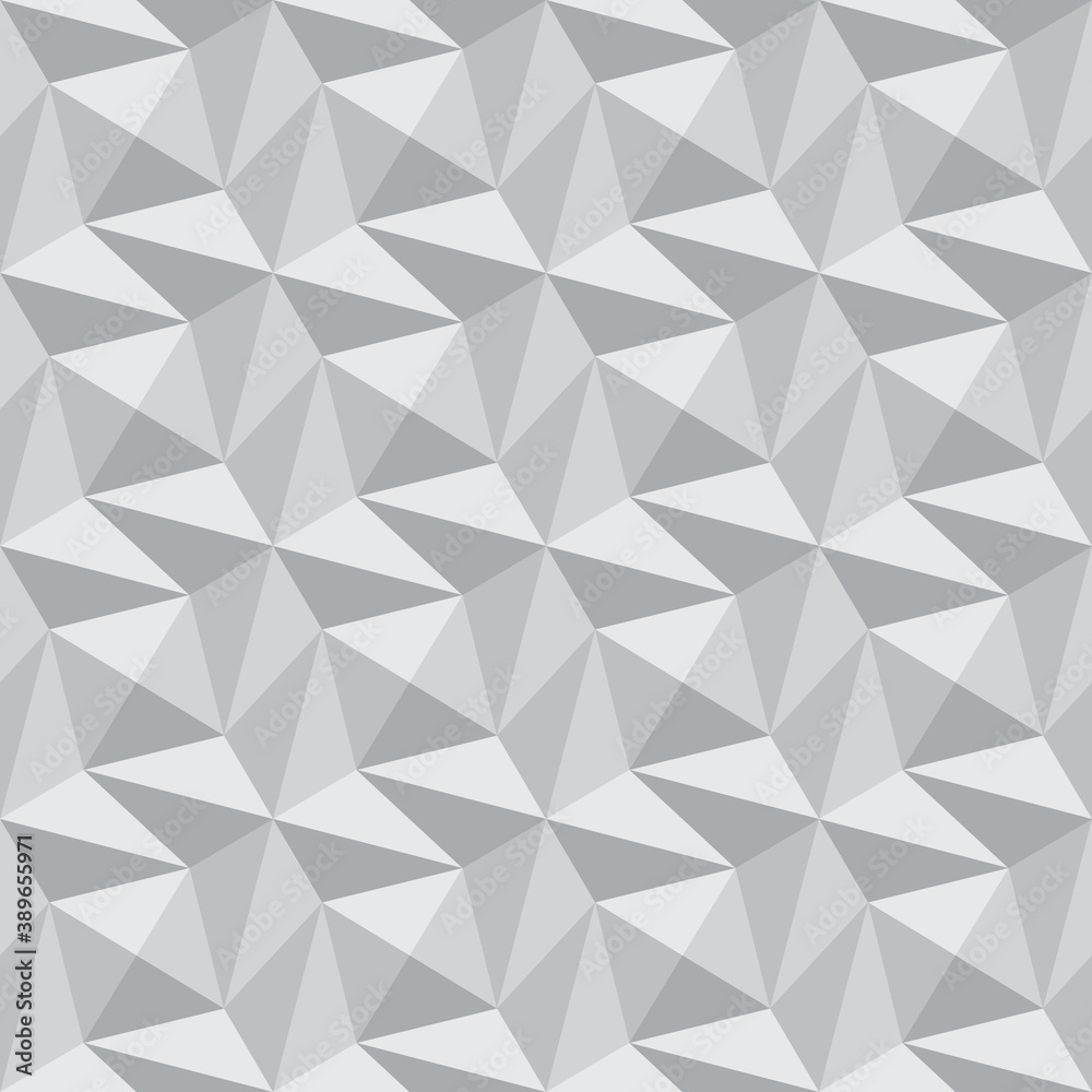 yurrey_p's tweet image. Abstract volumetric #seamlesspattern. Monochrome gray polygonal background. Faceted surface repeating #background. #StockVector | #AdobeStock stock.adobe.com/stock-photo/id…