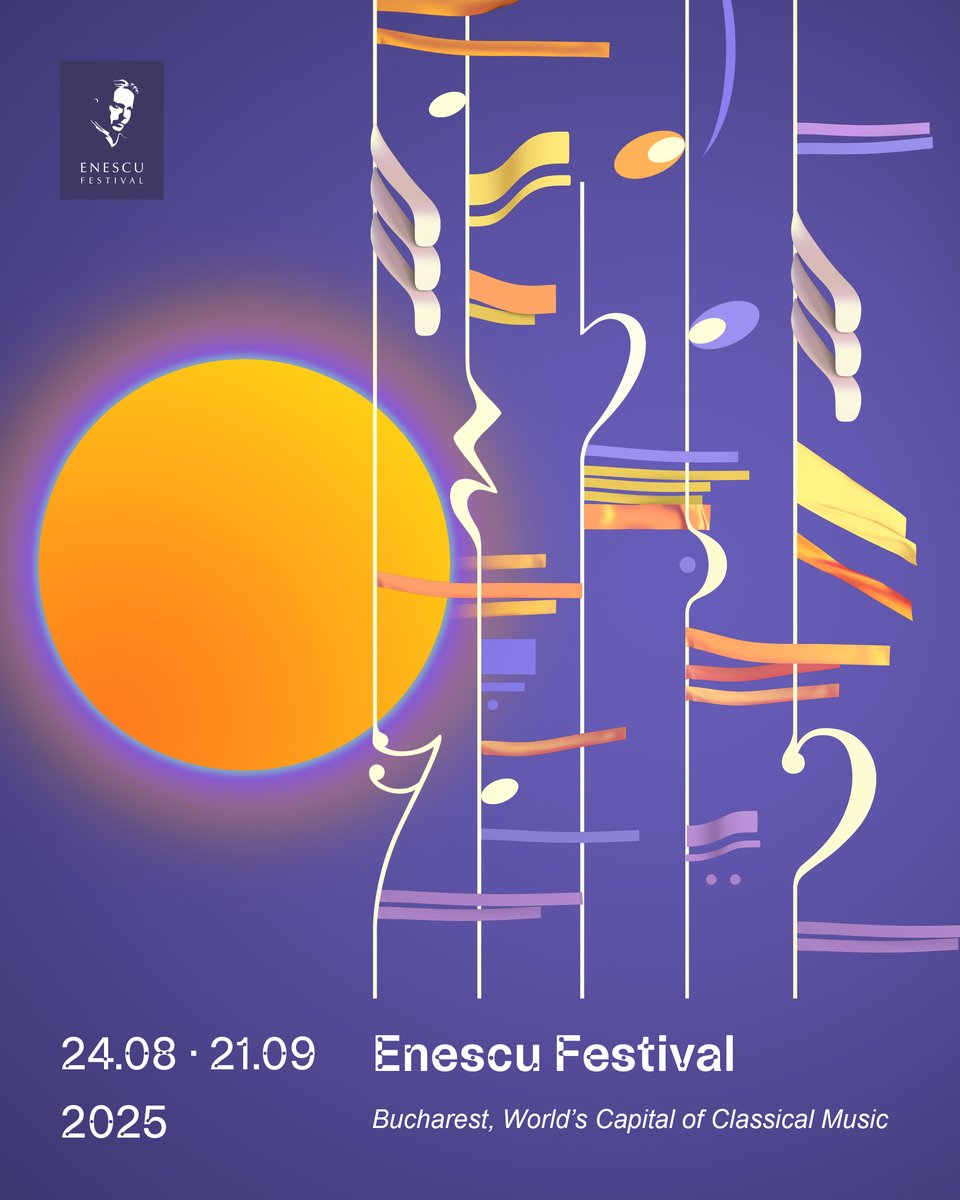 #WeRecommend 🎻#GeorgeEnescuFestival returns Aug 24–Sept 21, 2025 in #Bucharest 🇷🇴, marking 70 years since Enescu’s passing. 95+ concerts, 4000 artists, premieres &amp; tributes under #CristianMacelaru. Explore more 👉 festivalenescu.ro 
#Enescu70 #ClassicalMusic