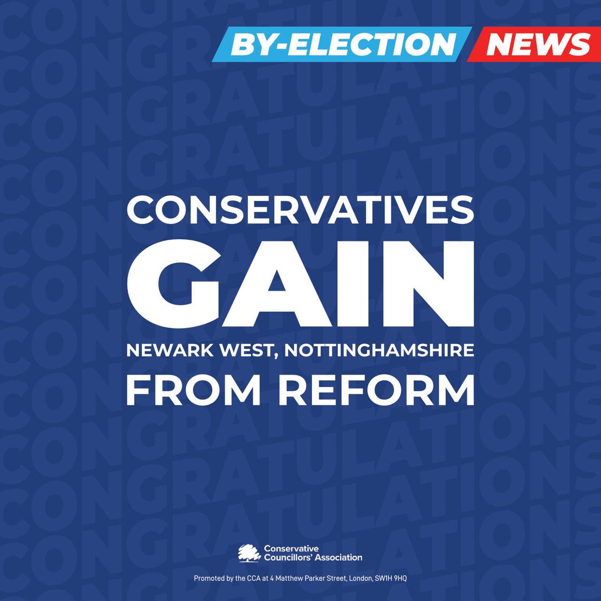 Congratulations to Cllr Keith Girling on gaining Newark West from Reform in Nottinghamshire. It is great to have you back!

Let's be clear. This by-election was completely unnecessary. Reform’s councillor in Newark quit after just six days, leaving residents without a voice,