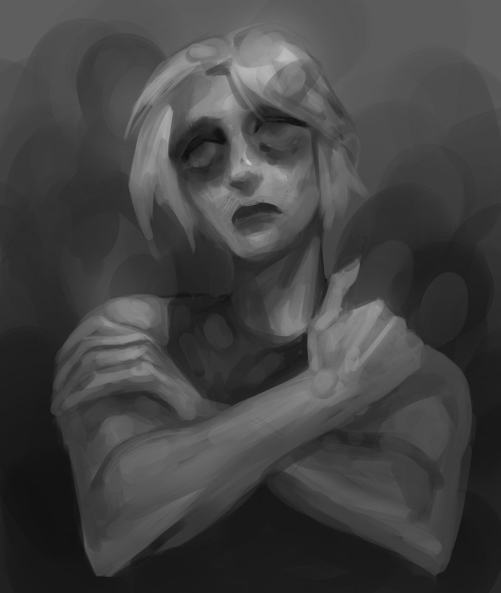 erumiryll's tweet image. idk just me
sometimes drawing myself is pretty... therapeutic. I don't love myself, but this action feels like an attempt to support. A pat on the shoulder. Or something like this