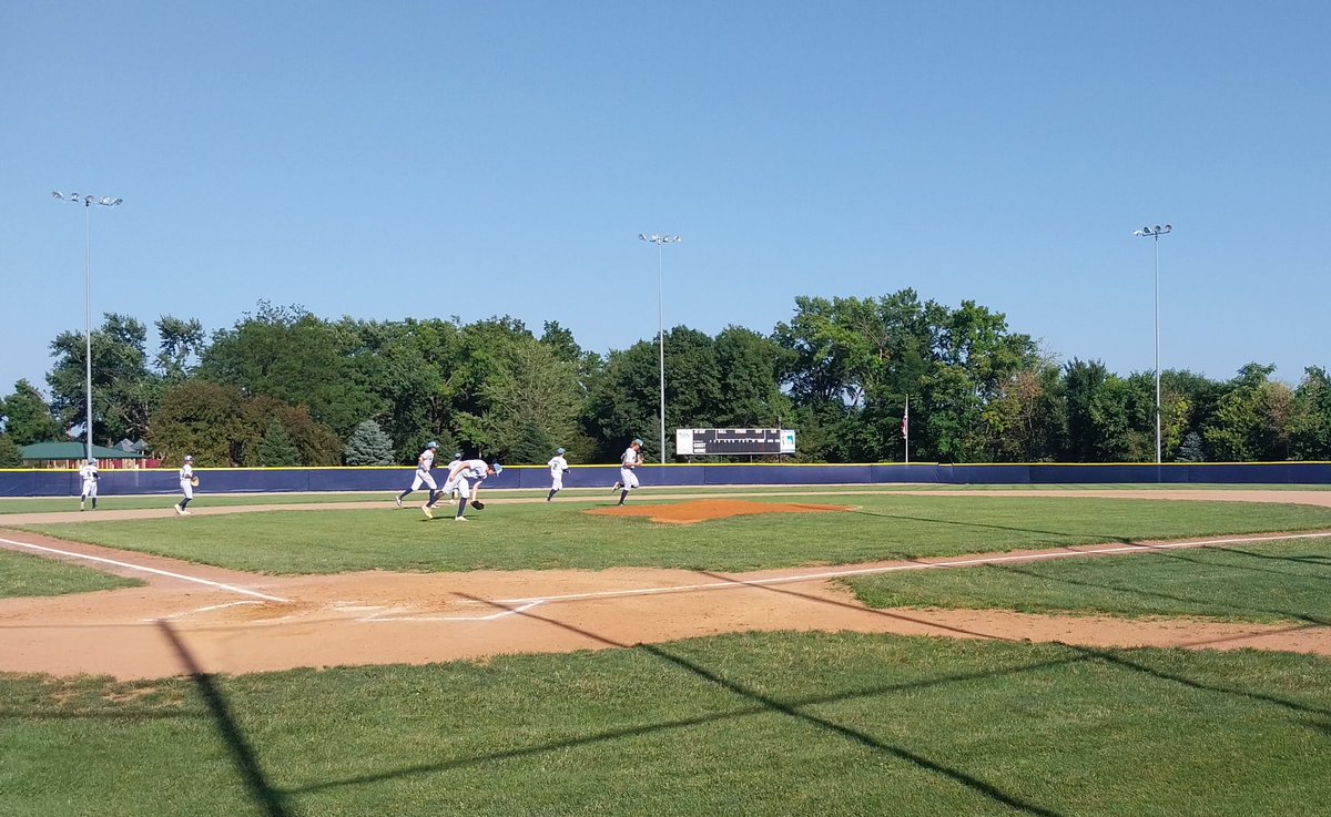 End 1, Concordia 10, Arlington Seniors 0. Rough inning. #nebpreps