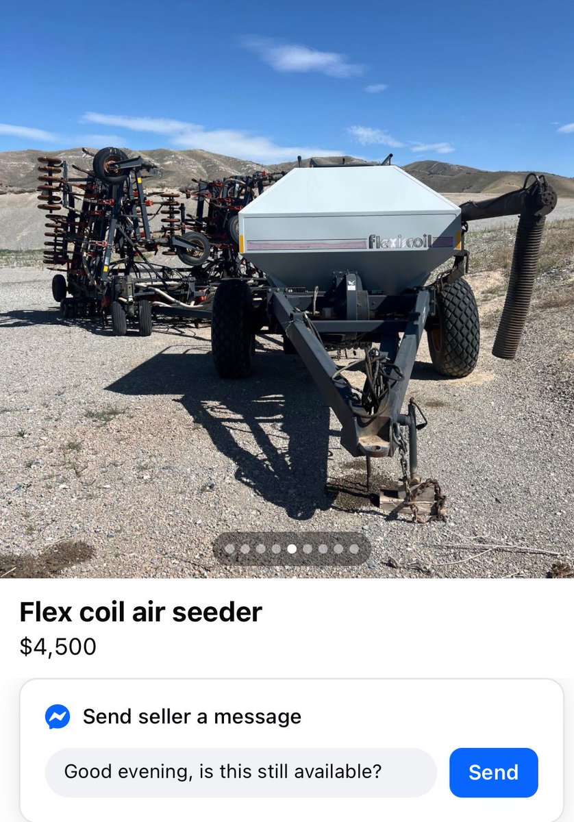 Sometimes I wonder why I’m looking at half million dollar air seeders when one of these would be just fine 95% of the time. Sell the RX and pull it with an old coal rolling Steiger and just count my dollar bills on the way to the bank🤘