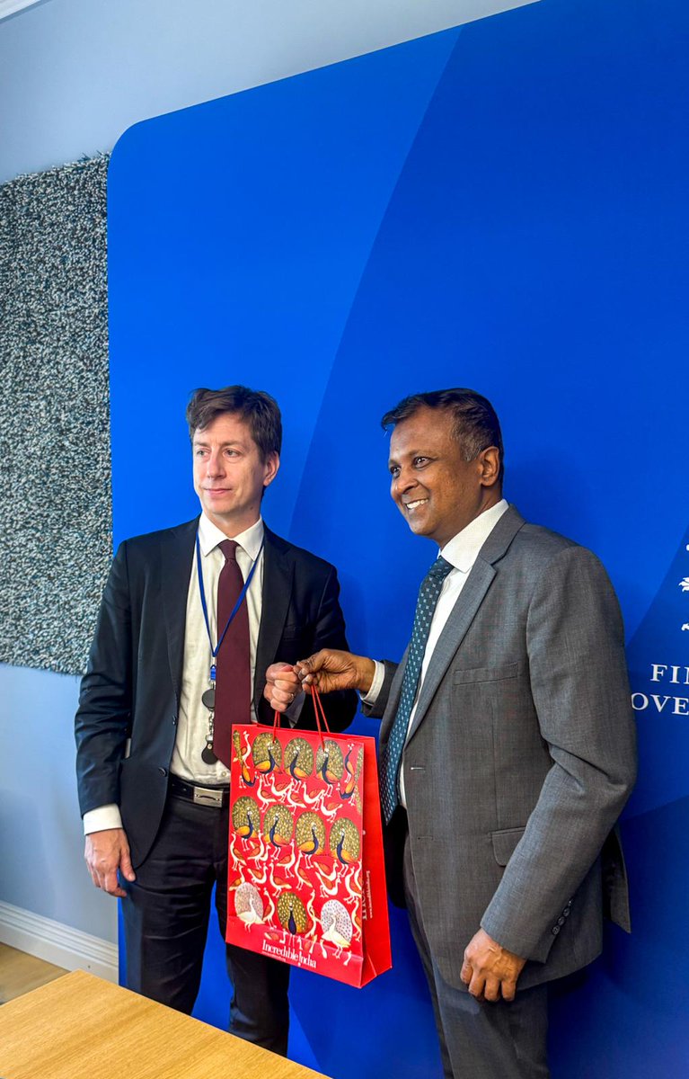 India in Finland (@indemb_fin) on Twitter photo Ambassador <a href="/HemantKotalwar/">Hemant Kotalwar</a> called on <a href="/SakariPuisto/">Sakari Puisto</a> to warmly congratulate him on his appointment as Finland’s Minister of Economic Affairs. Minister Puisto fondly recalled his visit to India in September 2024 as Head of the Parliamentary Committee on Commerce, during which the Ambassador <a href="/HemantKotalwar/">Hemant Kotalwar</a> called on <a href="/SakariPuisto/">Sakari Puisto</a> to warmly congratulate him on his appointment as Finland’s Minister of Economic Affairs. Minister Puisto fondly recalled his visit to India in September 2024 as Head of the Parliamentary Committee on Commerce, during which the