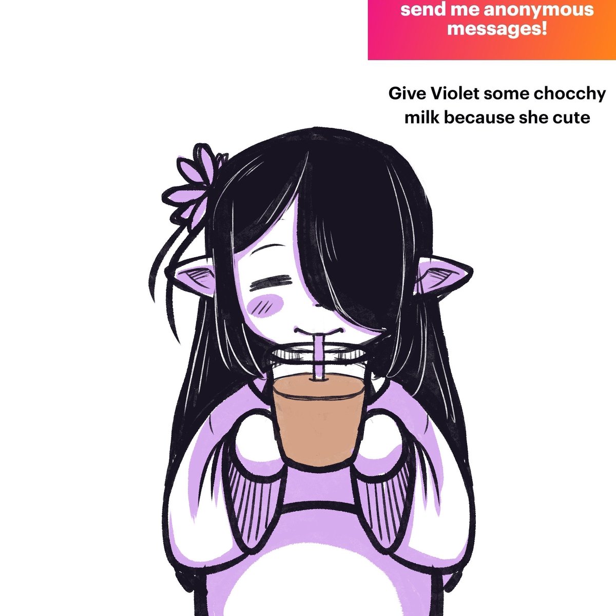 She lobs choccy milk 

ngl.link/lunarpix