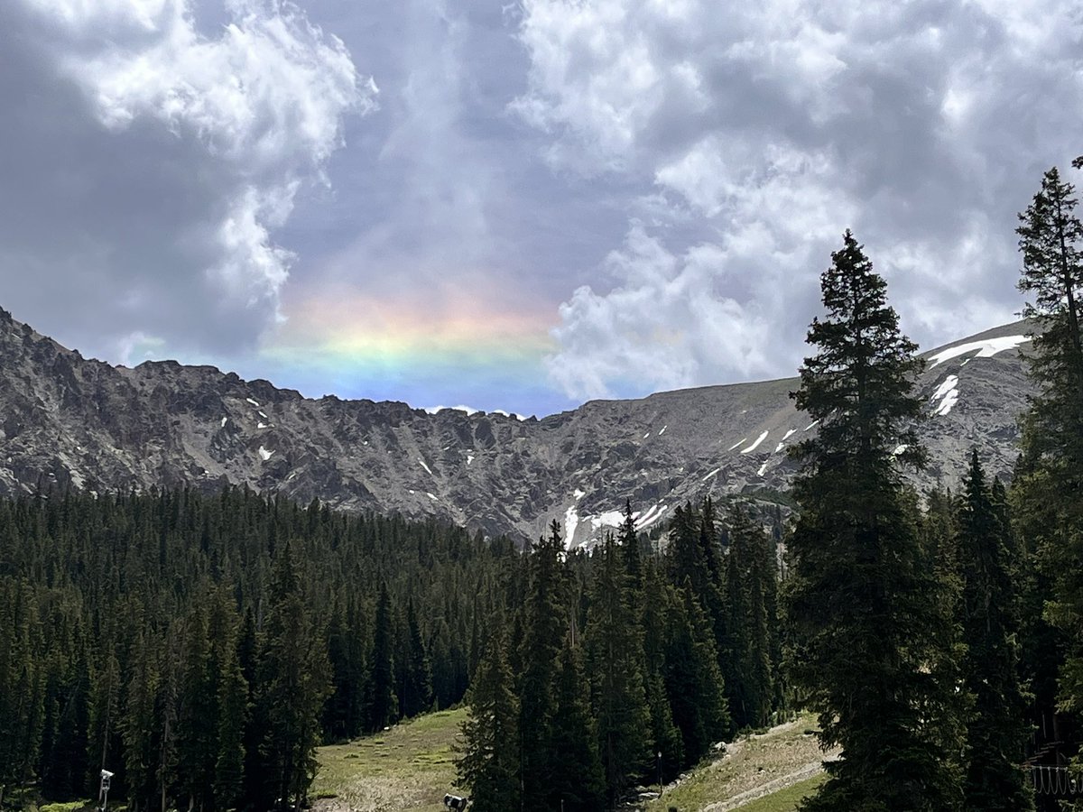 Could barely see the rainbow until I put my sunglasses on.