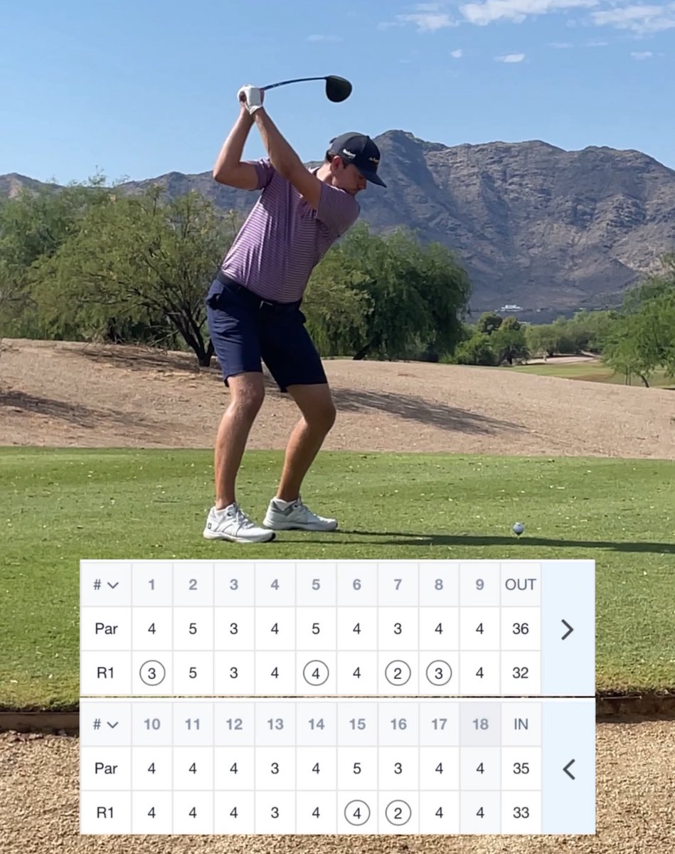 f_lindblom's tweet image. Shot 65 (-6) today to qualify for the Arizona Open! The game is trending nicely and always exciting to be able to post a bogey free round. I need to keep posting all these performance drills because they are obviously working 😎