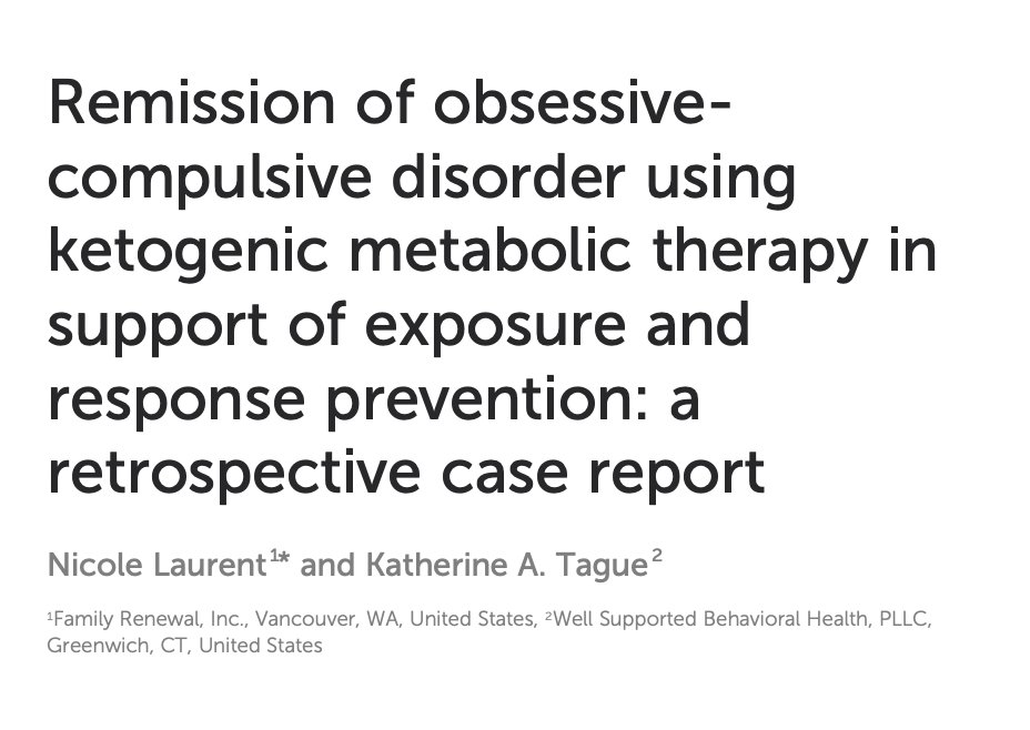 Can nutritional ketosis unlock therapeutic breakthroughs in treatment-resistant OCD?

A new peer-reviewed case reports sustained remission (with no meds) after combining a ketogenic diet with ERP (Exposure and Response Prevention—a type of cognitive-behavioral therapy).

Here’s