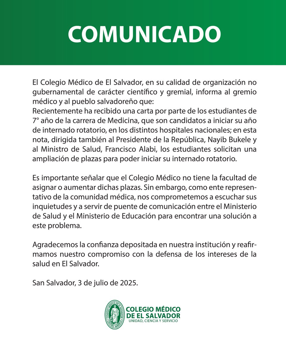 colmed_es's tweet photo. COMUNICADO📢 https://t.co/gfEj8r0LWA