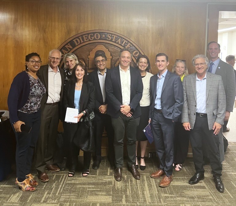 SDPartnership's tweet image. Yesterday, the Downtown San Diego Partnership along with our partners @prebysfound and @U3Advisors presented a bold vision for a reimagined San Diego Civic Center in the heart of Downtown. This collaborative effort, with input from local architects, residents, planners, arts…