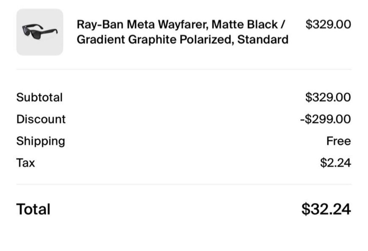 Ray-Bans Deal Glitch 🕶️🔥

If you have Verizon follow, like, retweet, &amp; comment I’ll inbox you the guide ✅