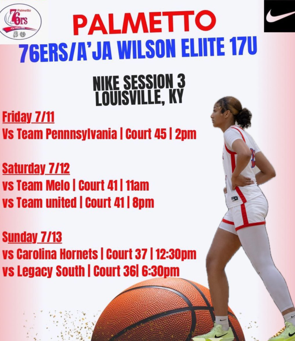 Dyarri Braddick (@dyarri_hoops) on Twitter photo Excited to announce my schedule for Nike EYBL session 3 in Louisville Kentucky!!
<a href="/palmetto76erawe/">Palmetto 76ers/Aja Wilson Elite</a> @coachdickersonjerome #AGTG #InAWE Excited to announce my schedule for Nike EYBL session 3 in Louisville Kentucky!!
<a href="/palmetto76erawe/">Palmetto 76ers/Aja Wilson Elite</a> @coachdickersonjerome #AGTG #InAWE
