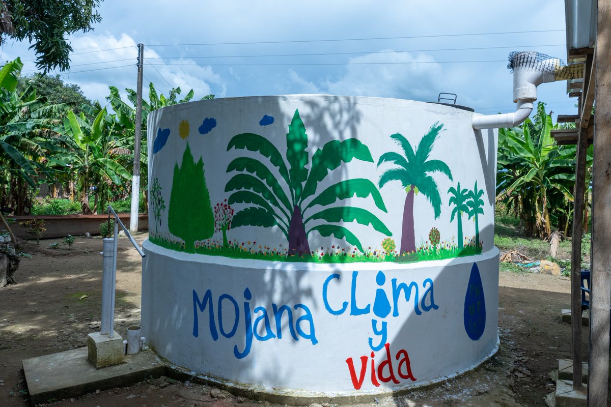 PnudColombia's tweet image. Los Sistemas de Cosecha de Agua Lluvia garantizan:

✅Acceso a agua en hogares sin conexión a microacueductos.
🐟Evita que las mujeres se desplacen por largas horas  para buscar agua en los Zapales.
🌳+oportunidades para mejores prácticas en cultivos y preservación de semillas.🧵