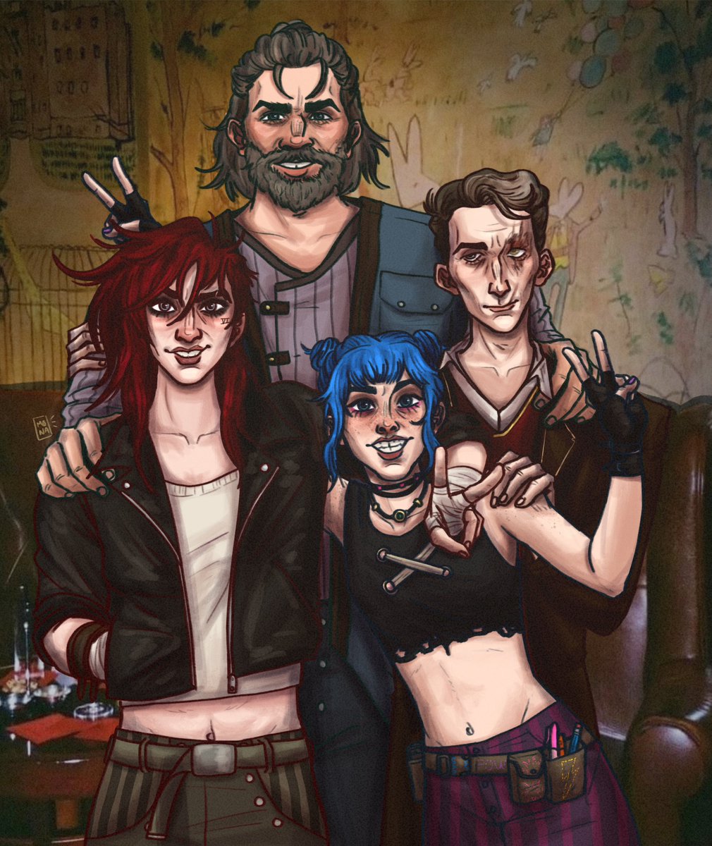 Reds and Blues 
#arcane #arcanefanart #Vander #Silco #Vi #Jinx #ArcaneAU #ZaunDads