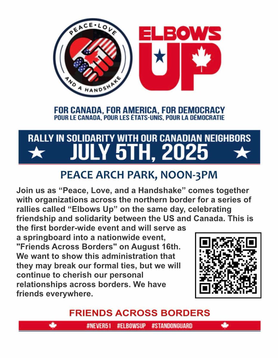 Solidarity with our Northern Neighbors that some asshole keeps pissing off: