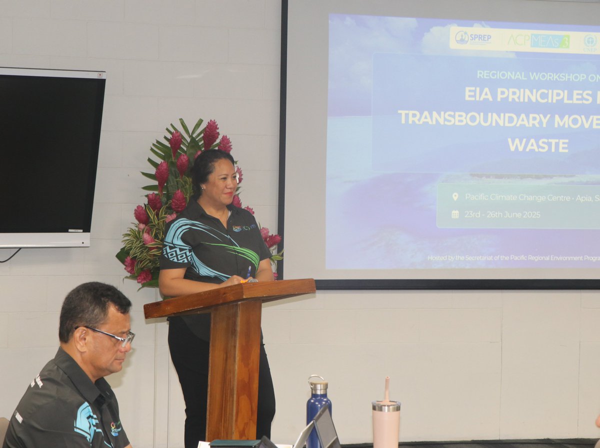 SprepChannel's tweet photo. From shared challenges to shared solutions, Pacific countries strengthen regional cooperation on application of Environmental Impact Assessment principles for transboundary management and movement of hazardous waste
➡️https://t.co/bJNKoCDA4W
#Cleanerpacific https://t.co/0XXfJ5Upob