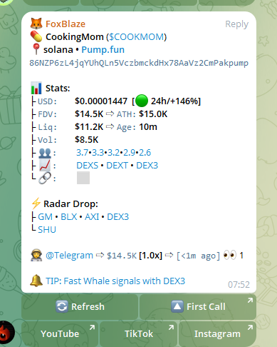 #Solana #BTC #ETH #Titcoin #gork #House $GLMPS $launch #mevx #Nova #Trump   
$CookMom

Click : t.me/GroguTradernft
CA: 86NZP6zL4jqYUhQLn5VczbmckdHx78AaVz2CmPakpump
<a href="/launchcoin/">Launch Coin on Believe</a>  $USDP+ Royals_NFT
<a href="/LaunchOnPum/">Metta-Kun</a>