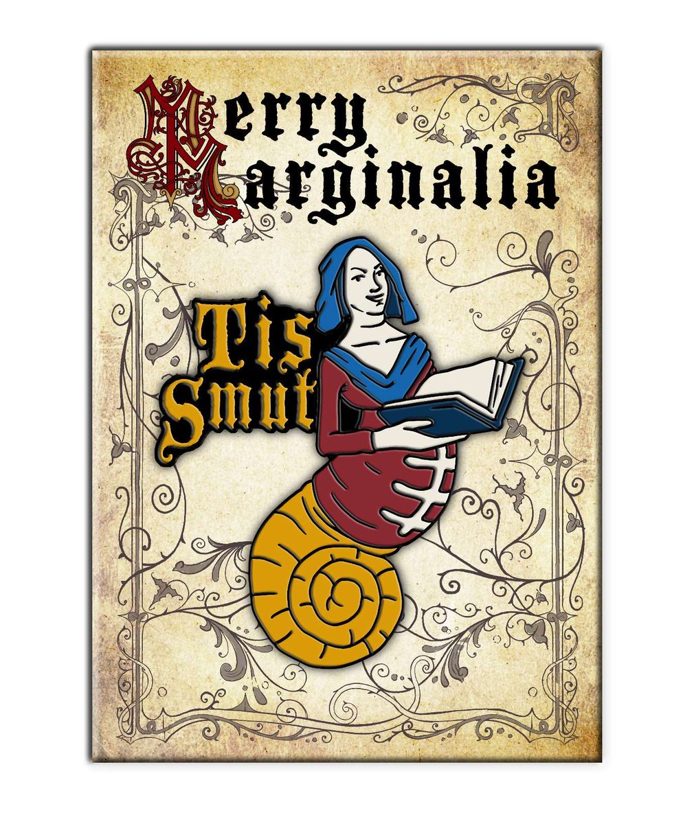 Those monks really knew how to procrastinate in style! Their margin doodles are now five fantastic enamel badges that'll make your jacket way more interesting than chainmail! kickstarter.com/projects/hivem…