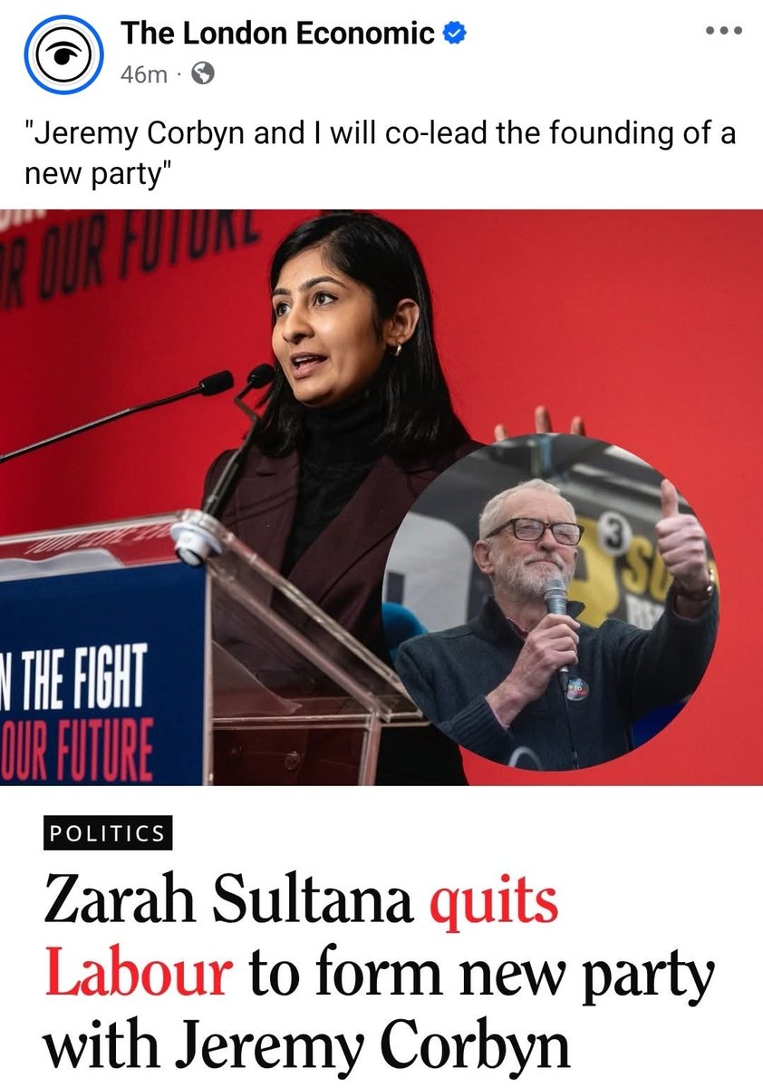 NHSActivistRN's tweet image. Wow is this legit?
A new political party with Corbyn and Zara at the helm
Things are about to get interesting indeed in the UK!
#socialism