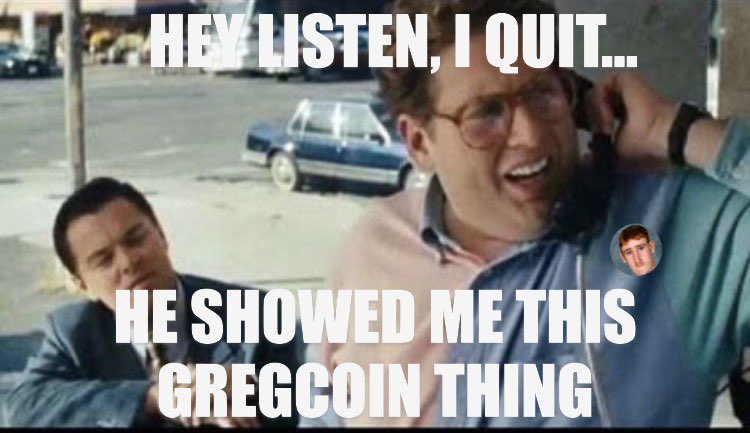 ickewhat's tweet photo. @davidgokhshtein Gregcoin it is. $greg: zZRRHGndBuUsbn4VM47RuagdYt57hBbskQ2Ba6K5775 https://t.co/zaI5VKljAU