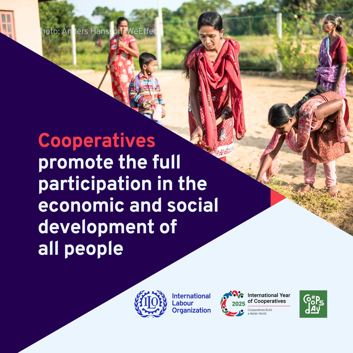 Cooperatives come in many forms — worker, producer consumer &amp; more.

No matter the type, they empower people to participate  in economic &amp; social life.

It’s not just about doing business. It’s about building a more inclusive &amp; just society.

coopsday.coop

#CoopsDay
