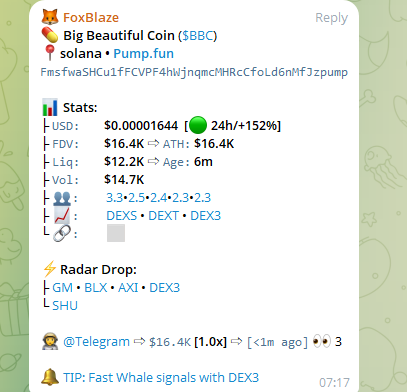 #Solana #BTC #ETH #Titcoin #gork #House $GLMPS $launch #mevx #Nova #Trump   
$BBC
Click : t.me/GroguTradernft
CA: FmsfwaSHCu1fFCVPF4hWjnqmcMHRcCfoLd6nMfJzpump
<a href="/launchcoin/">Launch Coin on Believe</a> $USDP+ Royals_NFT
<a href="/LaunchOnPum/">Metta-Kun</a>