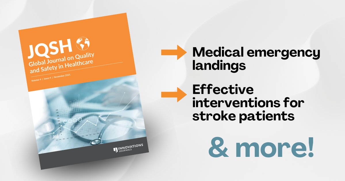 JQSH Editors (@jqsheditors) on Twitter photo Have you read the most recent #JQSH issue? Check it out: meridian.allenpress.com/innovationsjou… #AI #healthcarequality #medicalsafety <a href="/InnoJournals/">Innovations Journals</a> Have you read the most recent #JQSH issue? Check it out: meridian.allenpress.com/innovationsjou… #AI #healthcarequality #medicalsafety <a href="/InnoJournals/">Innovations Journals</a>