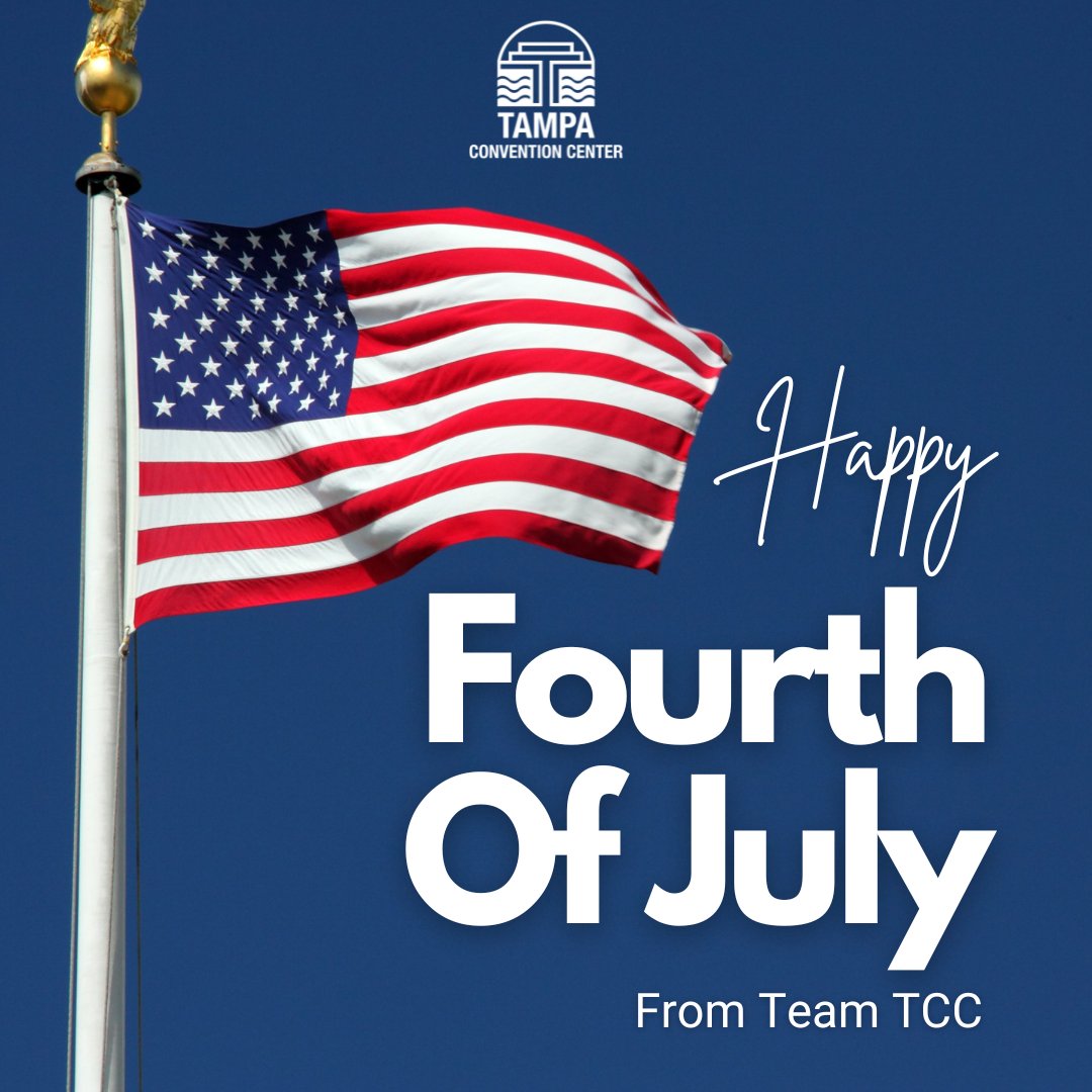 TheTampaCC's tweet image. Happy Independence Day from Team TCC!
You’re invited to celebrate at our on-site waterfront bar, @TheSailPlaza, featuring live music all weekend long, refreshing cocktails, and delicious Tampa food from Big Ray's Fish Camp on the Riverwalk.
#FourthOfJuly #4thOfJuly