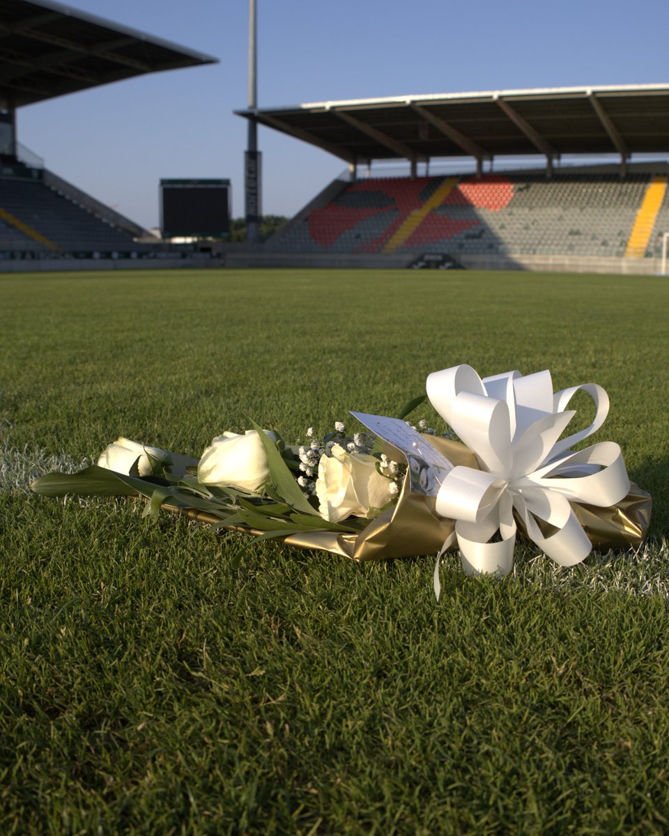 fcpf's tweet photo. Uma admiração que não encontra fronteiras. 🤍

Uma família escocesa, adepta do Liverpool, deixou esta tarde um ramo de flores no centro do relvado do Estádio Capital do Móvel, em homenagem a Diogo Jota. https://t.co/BHhx9bmaoV