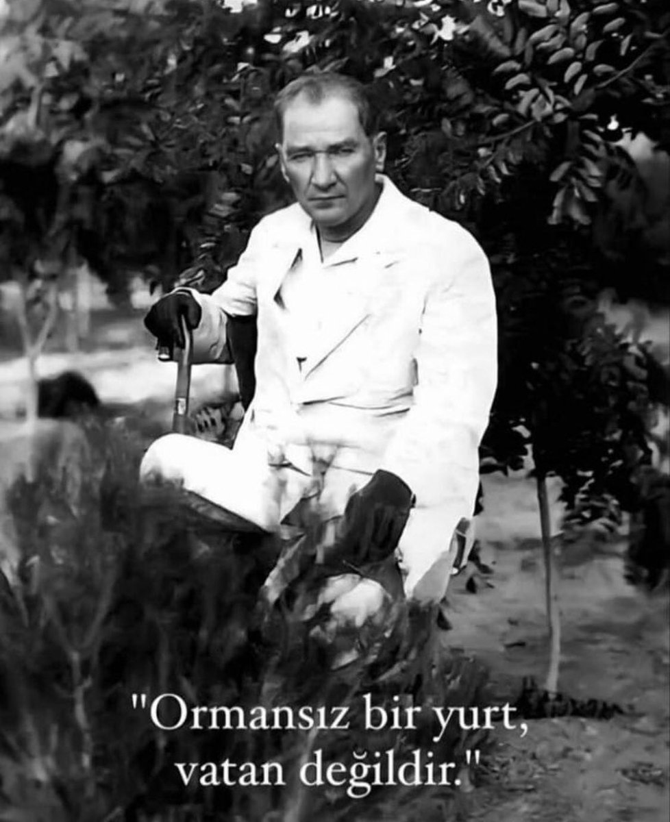 “Ormansız bir yurt, vatan değildir.”
– Mustafa Kemal Atatürk #izmiryanıyor