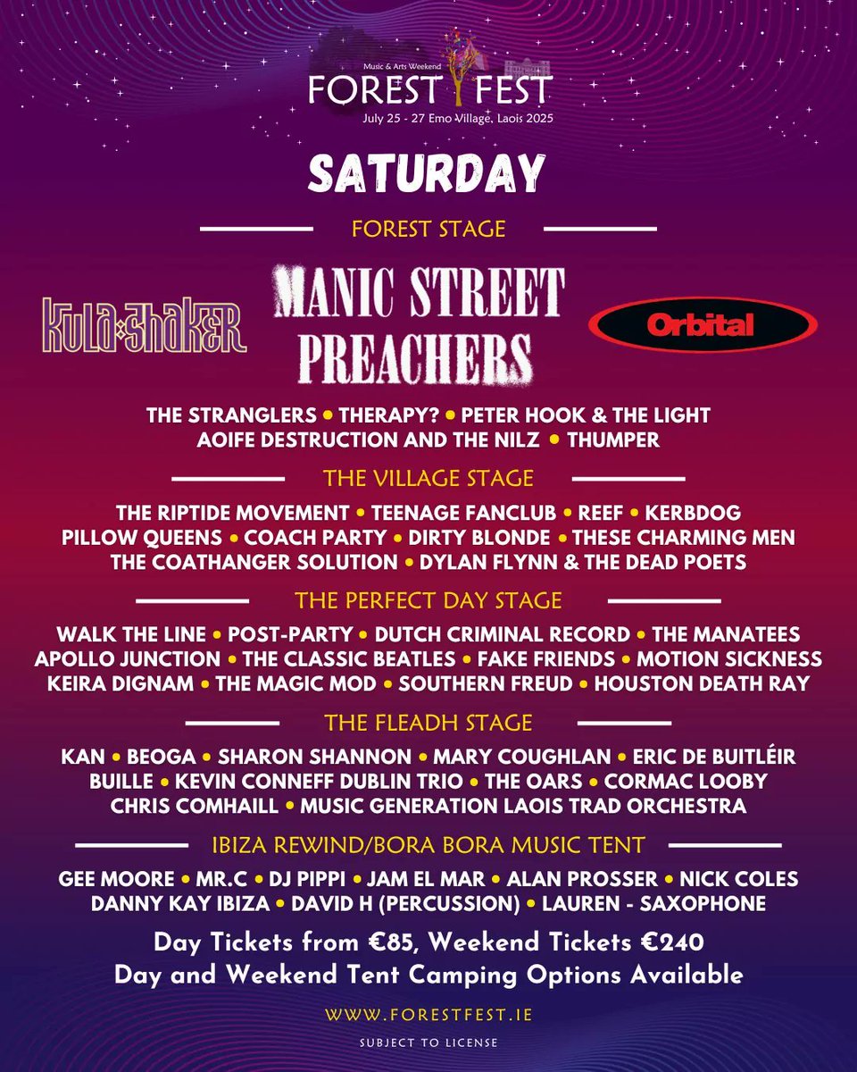 Surprise: we are playing <a href="/forest_fest/">Forest Fest</a>. See you on Sat July 26th ✳️

📸 <a href="/gbollardphoto/">Glen Bollard</a>