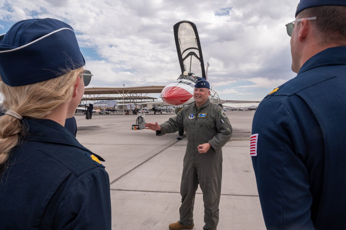 Air National Guard (@airnatlguard) on Twitter photo This week, Maj. Gen. Pirak, acting director, ANG, rode along with the <a href="/AFThunderbirds/">Thunderbirds</a> — <a href="/usairforce/">U.S. Air Force</a>'s premier air demonstration team.
These Airmen's speed, precision, and power exemplify the lethal edge our F-16 units bring to maintaining air superiority and homeland defense. This week, Maj. Gen. Pirak, acting director, ANG, rode along with the <a href="/AFThunderbirds/">Thunderbirds</a> — <a href="/usairforce/">U.S. Air Force</a>'s premier air demonstration team.
These Airmen's speed, precision, and power exemplify the lethal edge our F-16 units bring to maintaining air superiority and homeland defense.