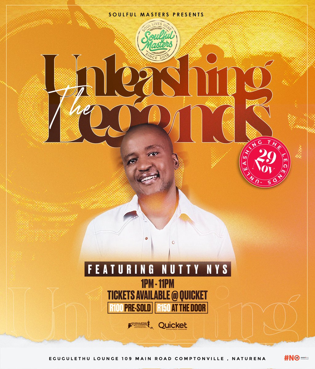 Hey fam. Please get your tickets here 🙏🏿 

: quicket.co.za/events/320039-…

29.11.25 @ Naturena