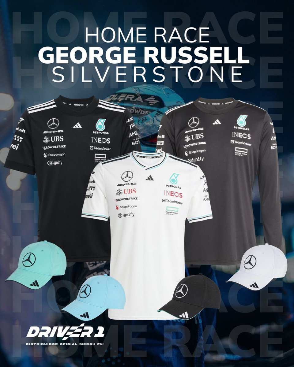 El GP de Silverstone se convierte en el Home Race de 4 de los 20 pilotos, siendo el Reino Unido el país con más pilotos activos en la F1.

 ¿A cuál de ellos apoyarás este fin de semana? 🇬🇧 

Merch ya disponible en DRIVER1.com