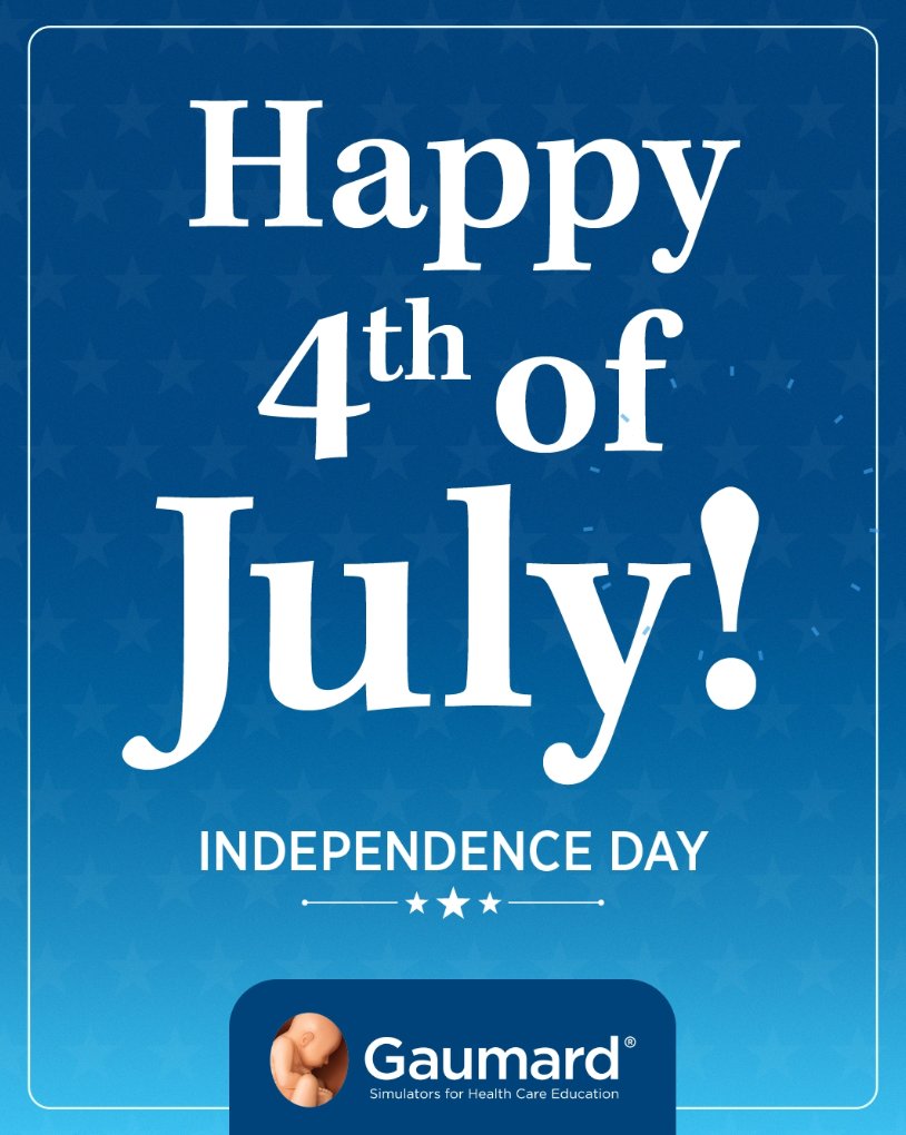 Happy 4th of July from all of us at Gaumard!
Today, we honor the spirit of independence, innovation, and resilience—values that power both our nation and the future of healthcare simulation.
Wishing you a safe and joyful holiday! 🎆
#Healthcare #Nursing