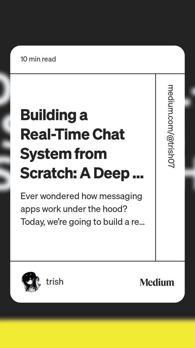 Build a Real-Time Chat System from Scratch in C!
 medium.com/@trish07/build…