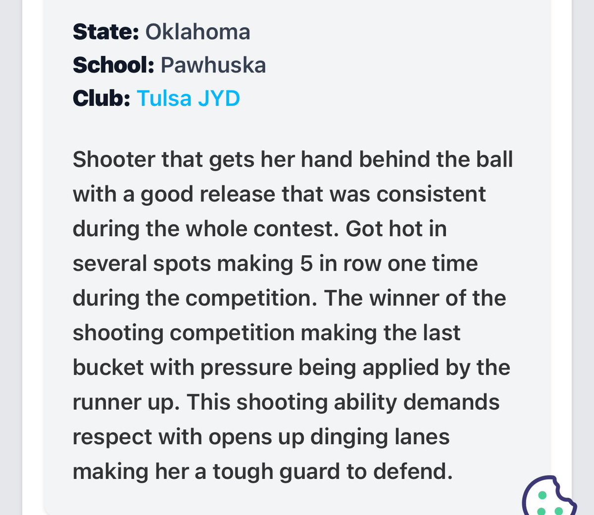 Tulsa JYD Girls Basketball Club (@jydbasketball) on Twitter photo ✍️ 2028 5-11 SG Brooklyn Miles | <a href="/BrooklynMiles05/">Brooklyn Miles</a> (Pawhuska HS OK) by Coach Vick at <a href="/sheputsinwork/">She Puts in Work Basketball Brand</a> in Tulsa OK
Won the 3 point shooting contest at the buzzer!
🔗 prepgirlshoops.com/2025/07/she-pu… ✍️ 2028 5-11 SG Brooklyn Miles | <a href="/BrooklynMiles05/">Brooklyn Miles</a> (Pawhuska HS OK) by Coach Vick at <a href="/sheputsinwork/">She Puts in Work Basketball Brand</a> in Tulsa OK
Won the 3 point shooting contest at the buzzer!
🔗 prepgirlshoops.com/2025/07/she-pu…