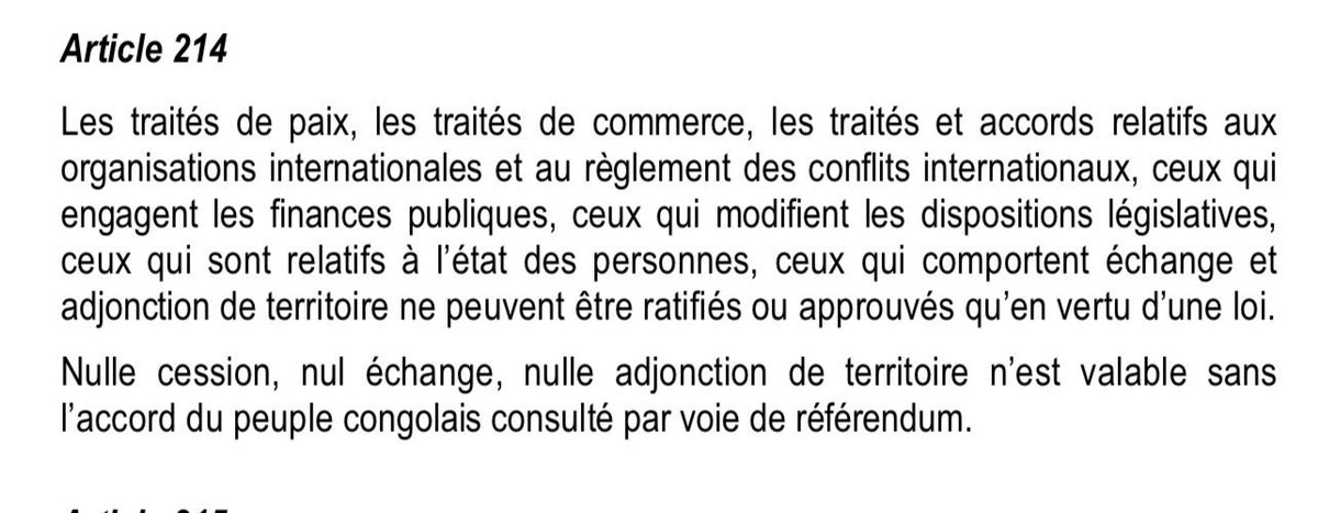 #RDC, Faisons-nous la même lecture ou existe-t-il d’autres théories faites de gros mots ? Qui comprend quoi ?
Dans un pays sérieux, avec un parlement sérieux, on examinerait minutieusement tout ce à quoi le gouvernement engage la nation, en mesurant pleinement les implications.