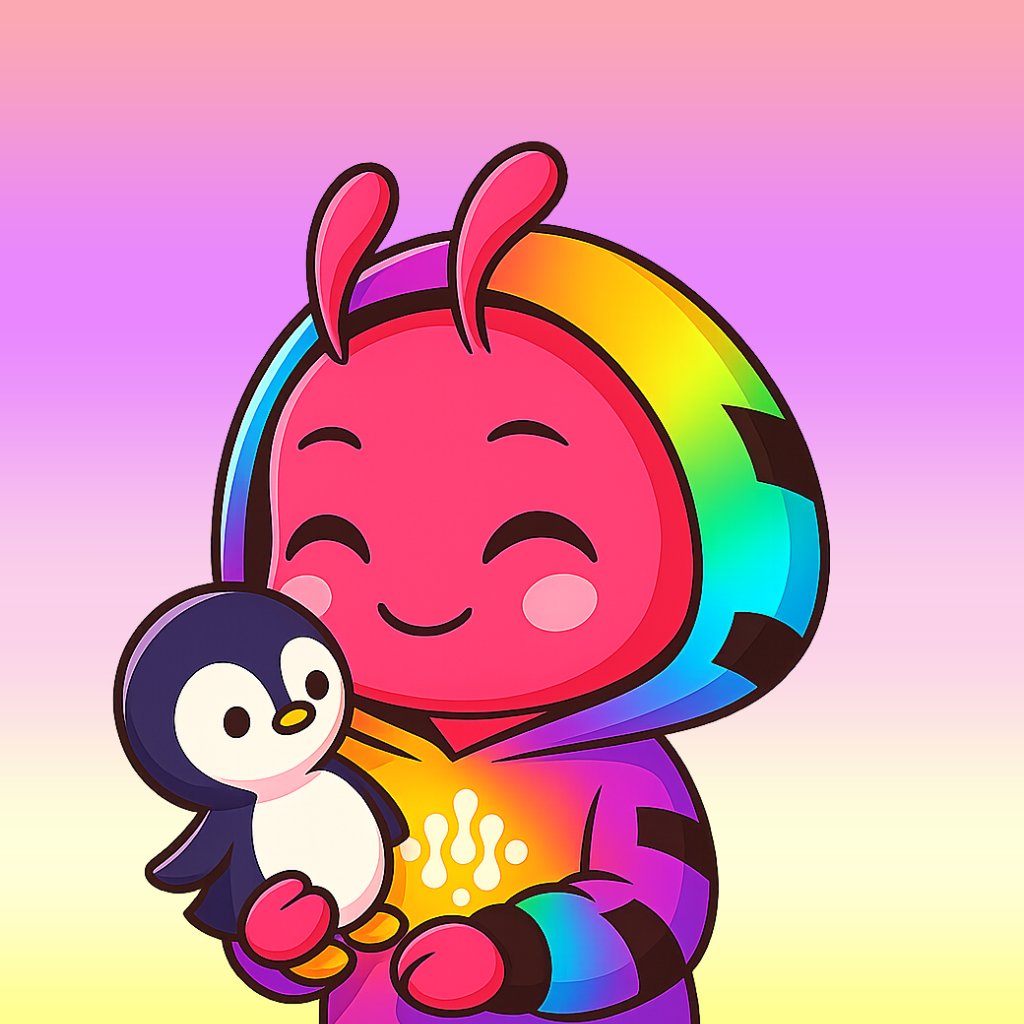 Nam | Arichain (@voidsnam) on Twitter photo 🏆 AriPFP Day 14 Winner
Today's winning PFP goes to:
<a href="/SrijanS02/">Srijan | Arichain</a>
The red ant returns with a vibrant new twist:
– rocking a gradient holographic hoodie
– gently holding a cute penguin doll 🐧
Colorful, cozy, and full of charm.
This ant isn’t just dressed to impress — it’s 🏆 AriPFP Day 14 Winner
Today's winning PFP goes to:
<a href="/SrijanS02/">Srijan | Arichain</a>
The red ant returns with a vibrant new twist:
– rocking a gradient holographic hoodie
– gently holding a cute penguin doll 🐧
Colorful, cozy, and full of charm.
This ant isn’t just dressed to impress — it’s