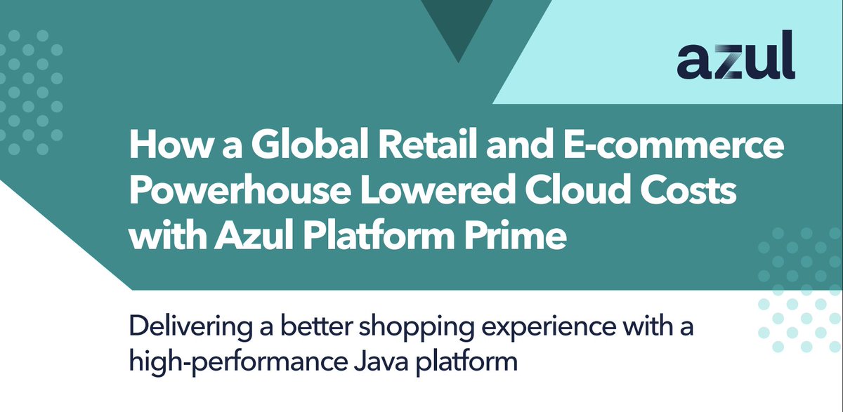 Azul (@azulsystems) on Twitter photo A global retail & e-commerce powerhouse cut cloud costs without rewriting code.   
✅ 100+ Java apps optimized 
✅ ~20% CPU efficiency gain 
✅ $ saved on infra 
No re-architecture required! How? Azul Platform Prime. Check out the case study → bit.ly/4lfmgDu #Java A global retail & e-commerce powerhouse cut cloud costs without rewriting code.   
✅ 100+ Java apps optimized 
✅ ~20% CPU efficiency gain 
✅ $ saved on infra 
No re-architecture required! How? Azul Platform Prime. Check out the case study → bit.ly/4lfmgDu #Java