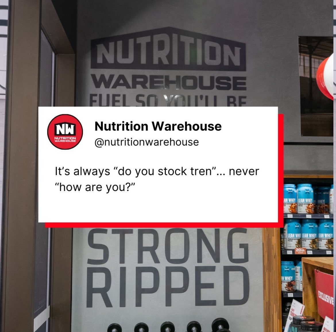 Nutrition Warehouse tweet media